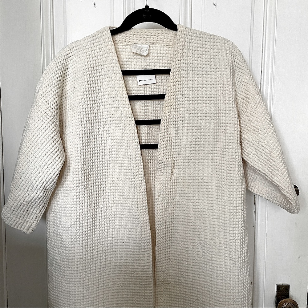 Pre Shrunk 100% Cotton Waffle Robe ** excellent condition ** missing tie-rope